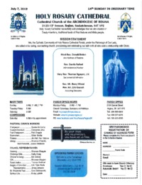 Holy Rosary Bulletin 7-07-2019