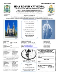 Holy Rosary Bulletin 4-7-2019