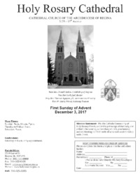 Holy Rosary Bulletin 2017-12-03