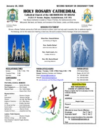 Holy Rosary Bulletin 2025-01-19