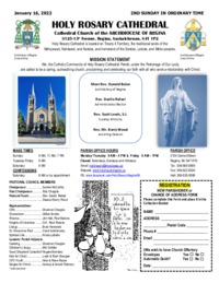 Holy Rosary Bulletin 01-16-2022