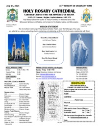 Holy Rosary Bulletin 2024-07-14