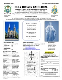 Holy Rosary Bulletin 2024-03-10