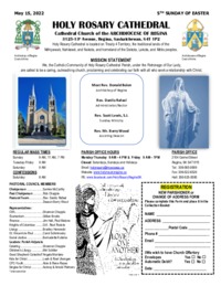 Holy Rosary Bulletin 05-15-2022