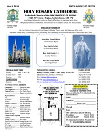 Holy Rosary Bulletin 2024-05-05